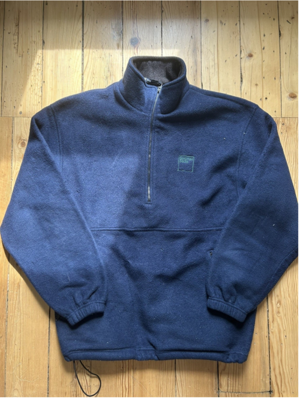 Vintage Mens XL Synchilla Fleece Goldman Sachs Blue 90s Patagonia